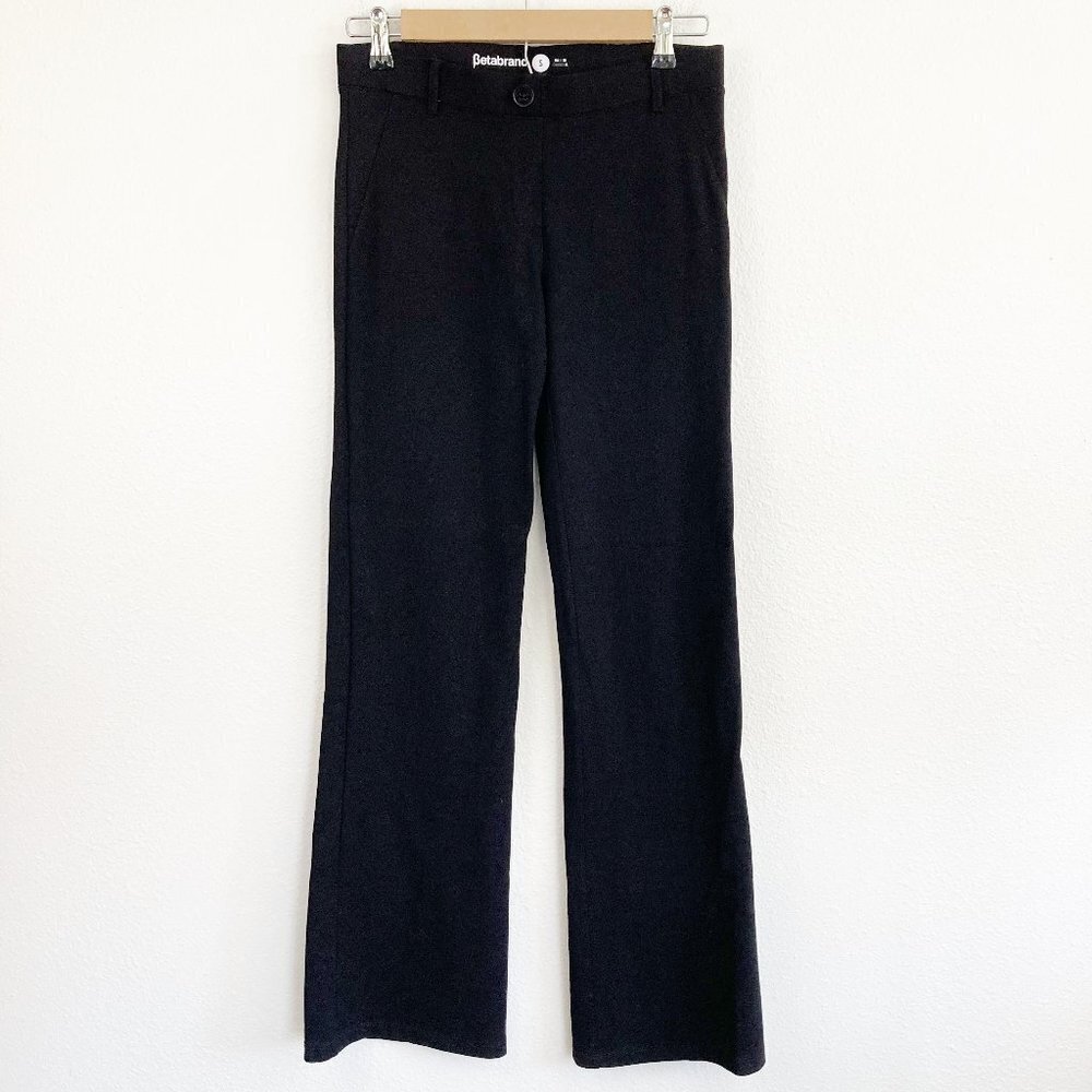 Betabrand Black Boot Cut Pants